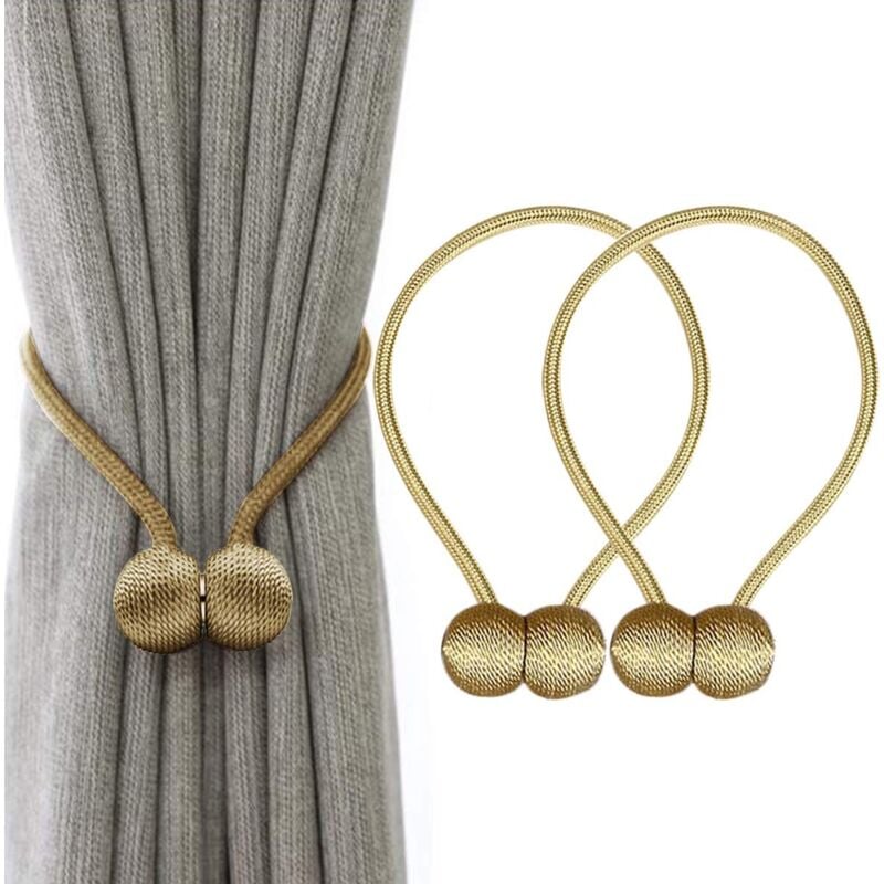 Embrasse Magnétique "Sable" – Corde Tressée
